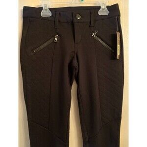 Girls Copper Key Sz 3 Black Pants Skinny Leg Button Front Stretch Dress Pant NWT